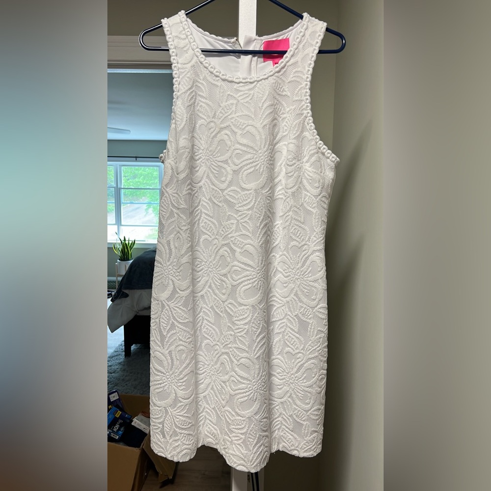 EUC XL White Lace Lilly Pulitzer dress